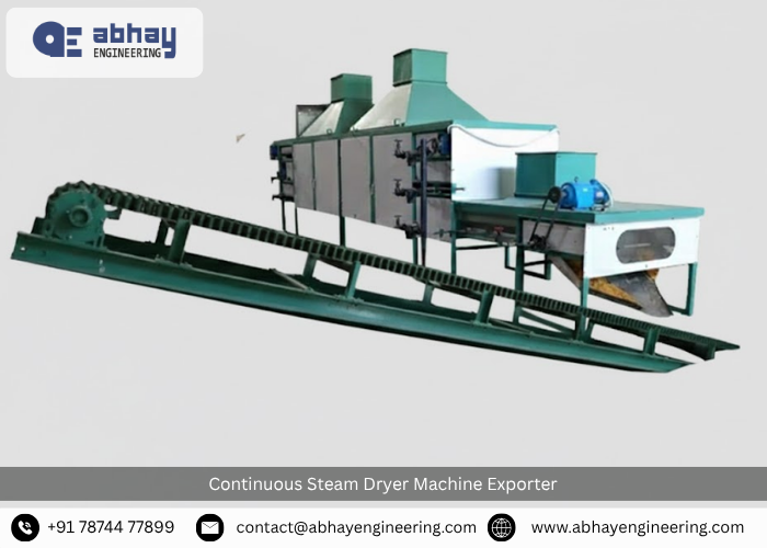 Continuous Steam Dryer Machine Exporter