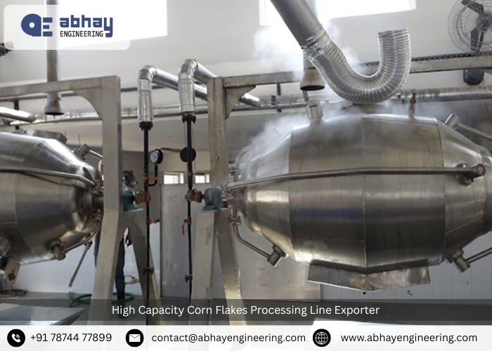 High Capacity Corn Flakes Processing Line Exporter